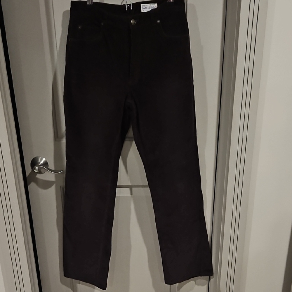 Live a Little Men's Dark Brown Corduroy Pants